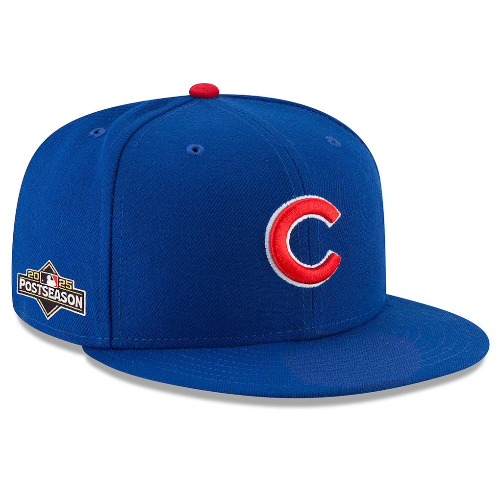 Chicago Cubs 2025 MLB Postseason 59fifty Snapback Hat Embroidered Fan Mech Gift For Men-1