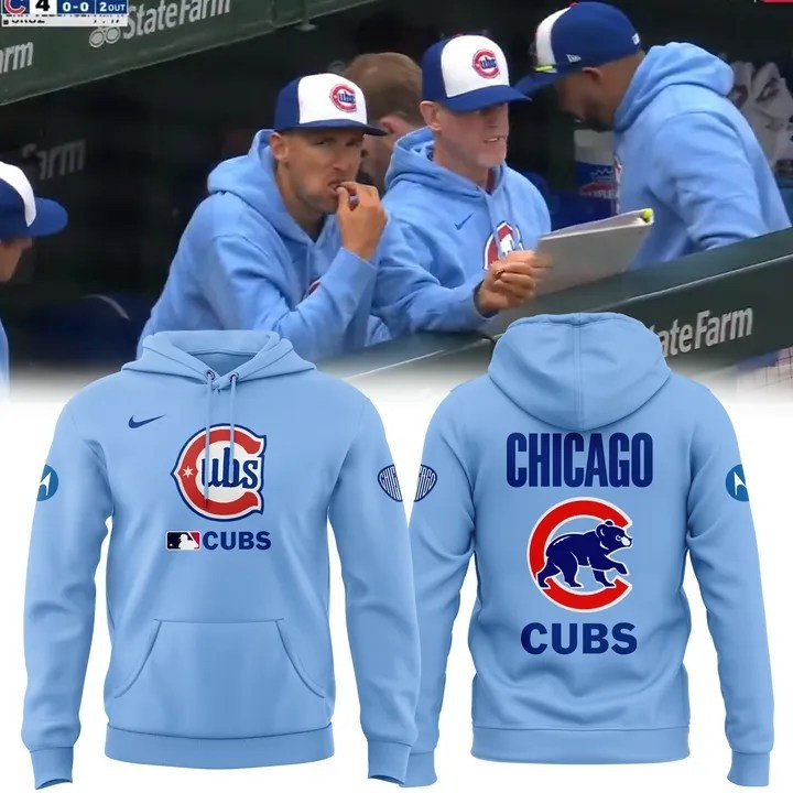 Chicago Cubs Alternate Hoodie MLB Light Blue Best Gifts For Cubs Fans Baseball Lovers-1 Chicago Cubs Alternate Hoodie MLB Light Blue Best Gifts For Cubs Fans Baseball Lovers-1