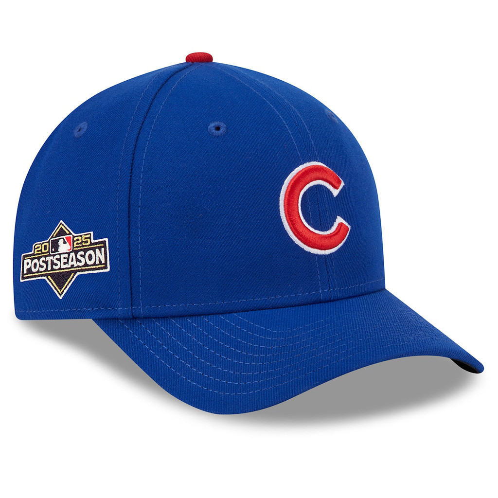 Chicago Cubs Blue 2025 MLB Postseason 9forty Embroidered Hat Chicago Cubs Merch Him Gifts-1