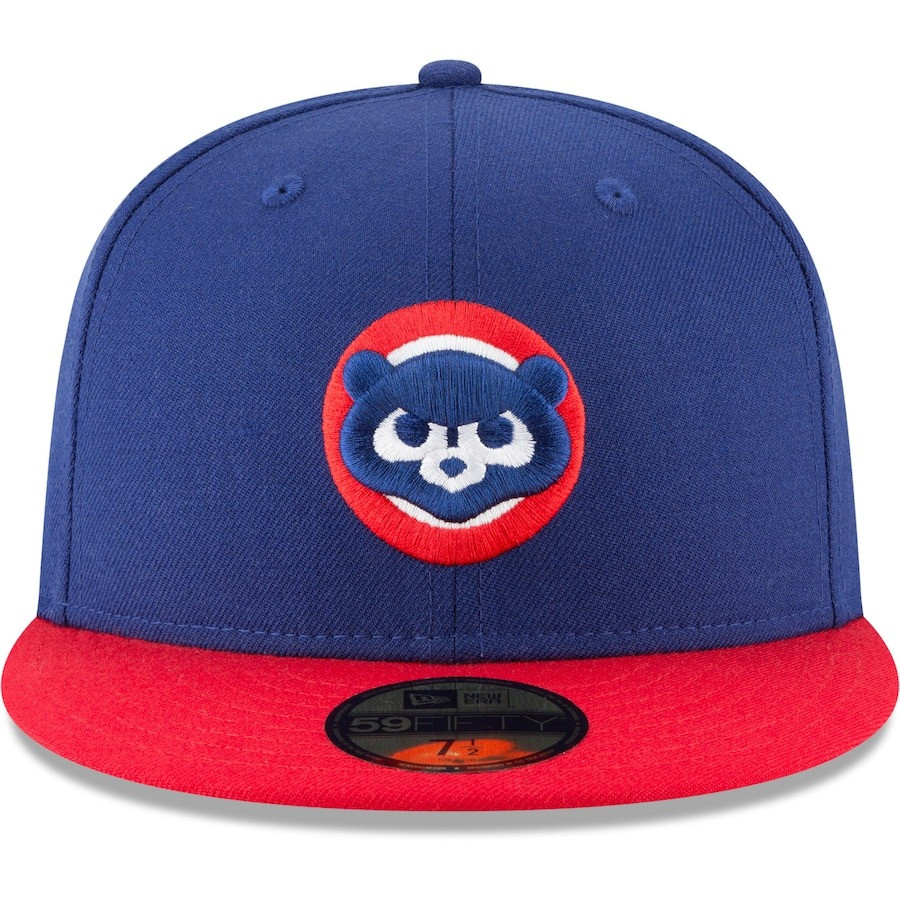 Chicago Cubs Hat MLB New Era Royal Cooperstown Collection Wool 59FIFTY Fitted Cap Fan Gifts-1