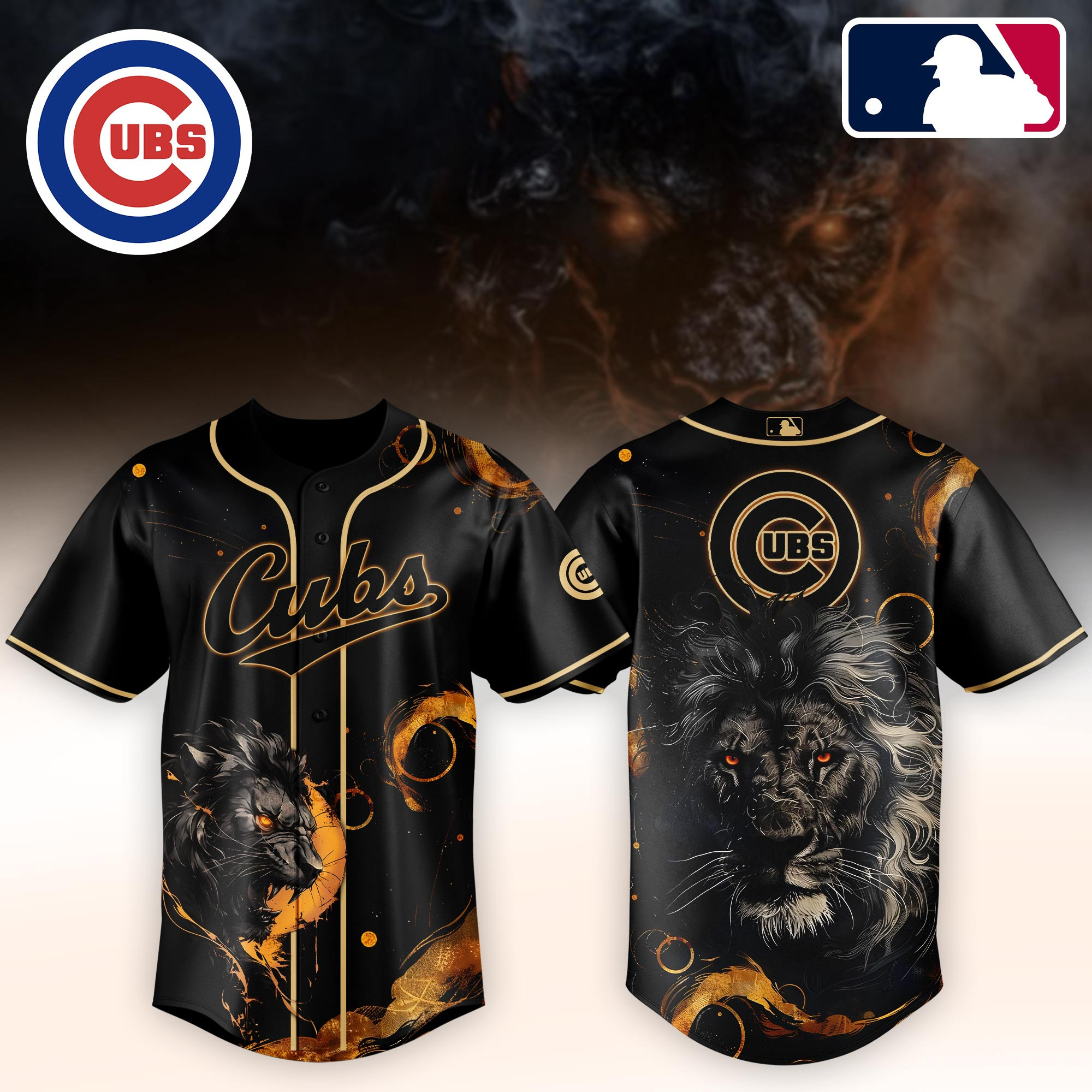 Chicago Cubs Mlb X Lion Baseball Jersey For Fans-1