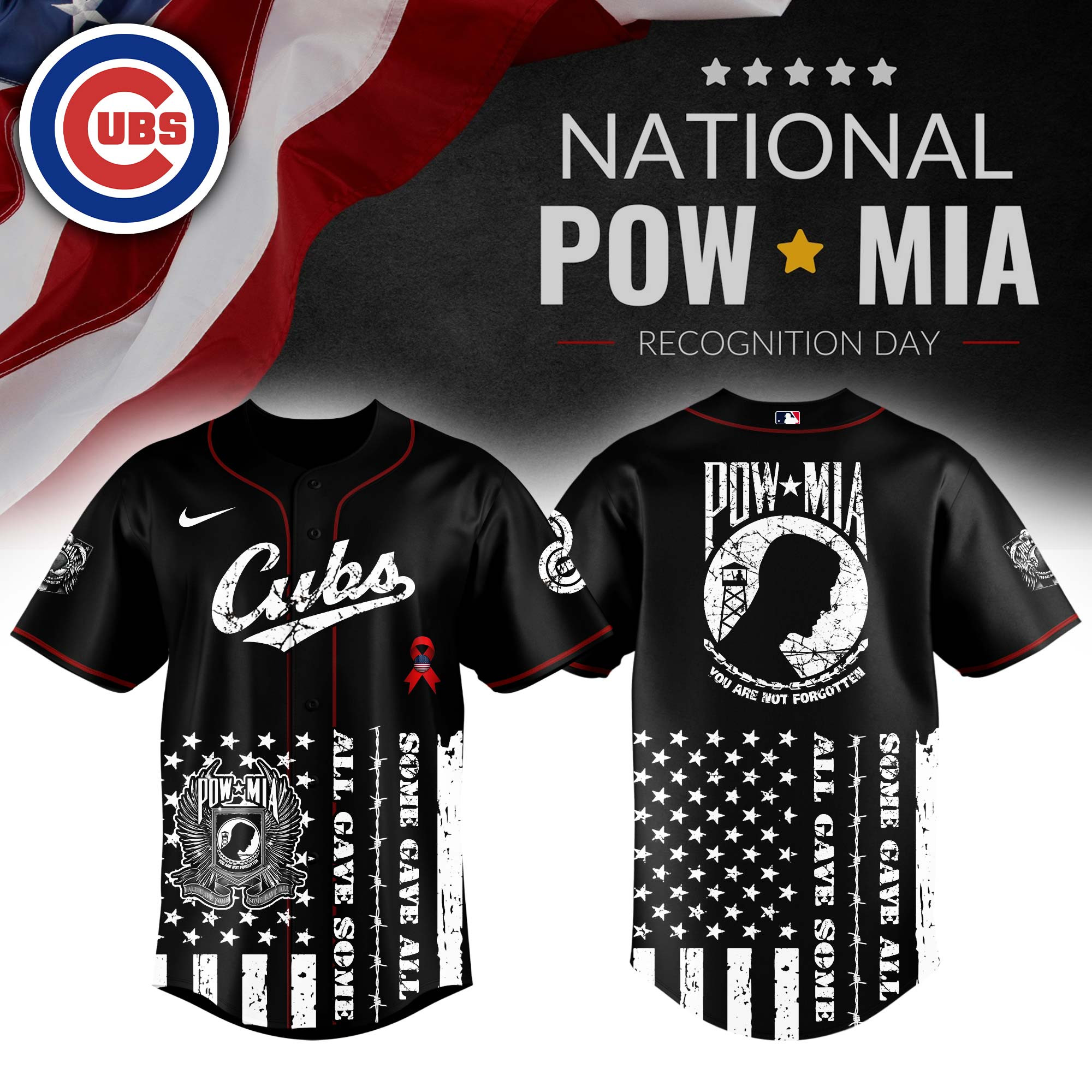 Chicago Cubs Mlb X National Powmia Recognition Day Baseball Jersey For Fans-1