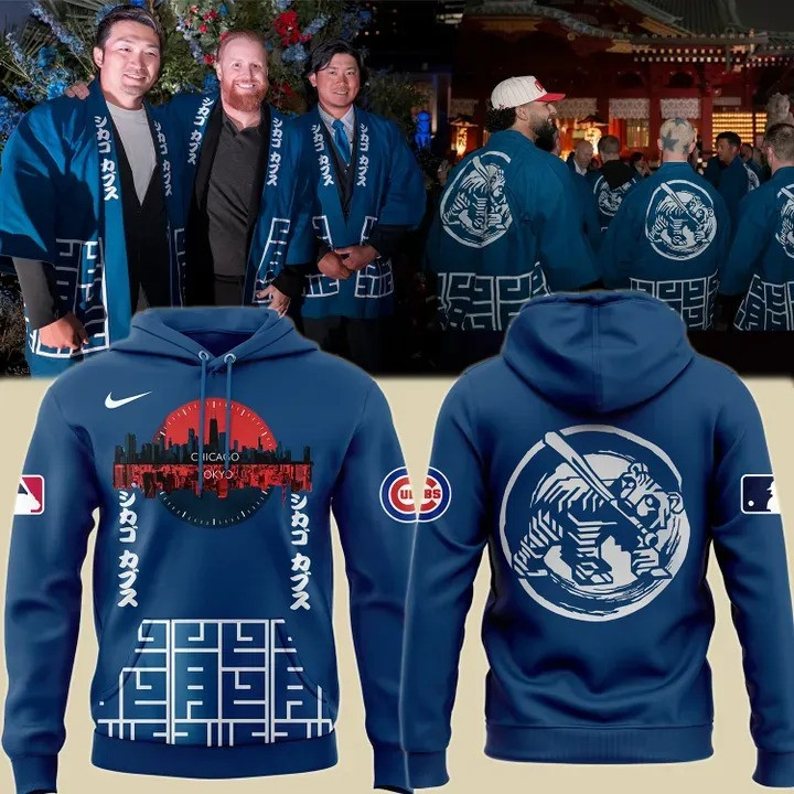 Chicago Cubs Tokyo Japan Series Hoodie MLB World Tour Tokyo Series 2025 Apparel Gifts-1