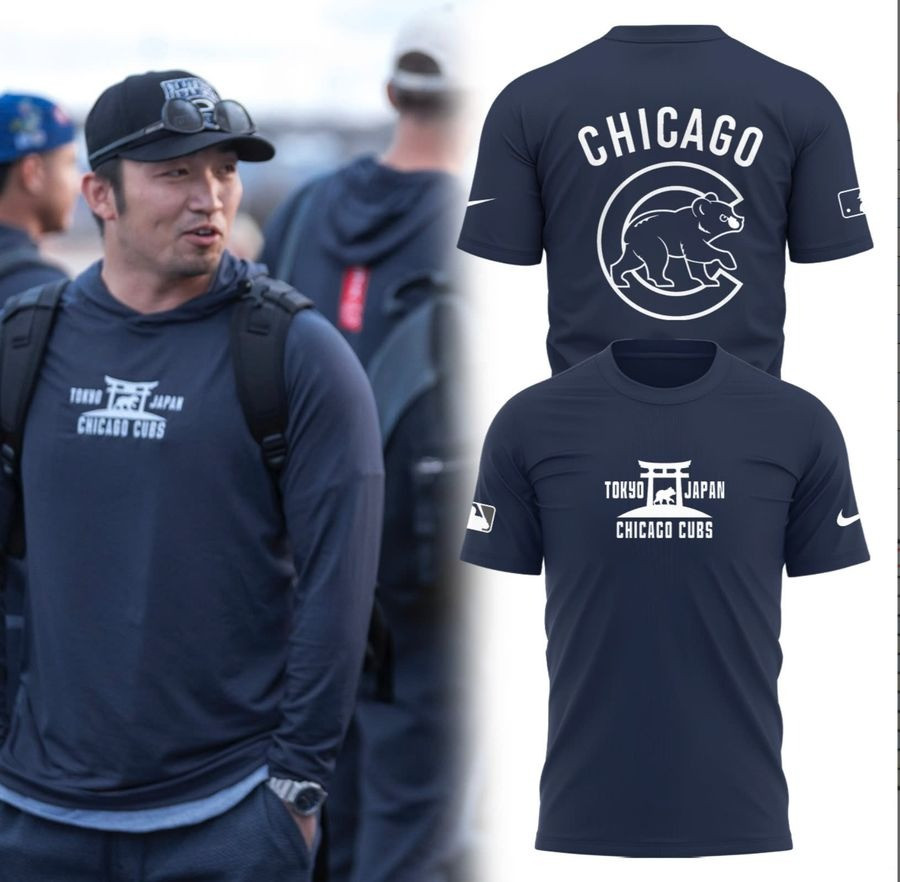Chicago Cubs Tokyo Japan Series T-Shirt Baseball MLB World Tour Tokyo 2025 Merch Great Gift-1