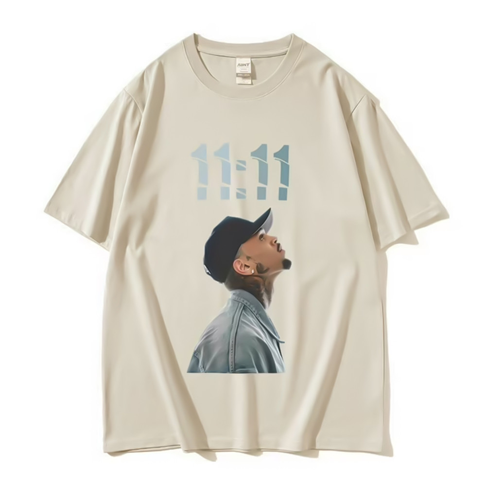 Chris Brown Breezy Bowl 2025 Tour Merch T-Shirt 11:11 XX World Tour Clothing For Fans-1 Chris Brown Breezy Bowl 2025 Tour Merch T-Shirt 11:11 XX World Tour Clothing For Fans-1