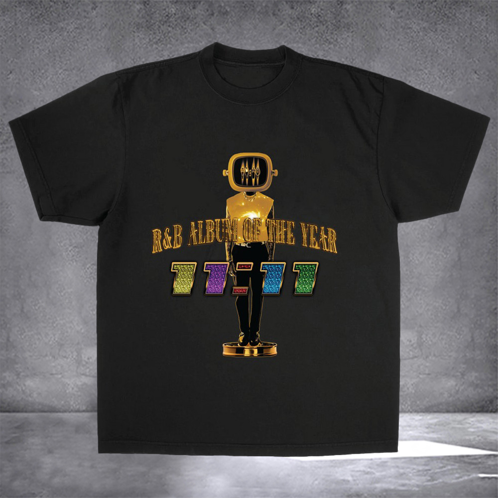 Chris Brown Breezy Bowl 2025 Tour Merch T-Shirt R&B Album Of The Year Winners Circle-1