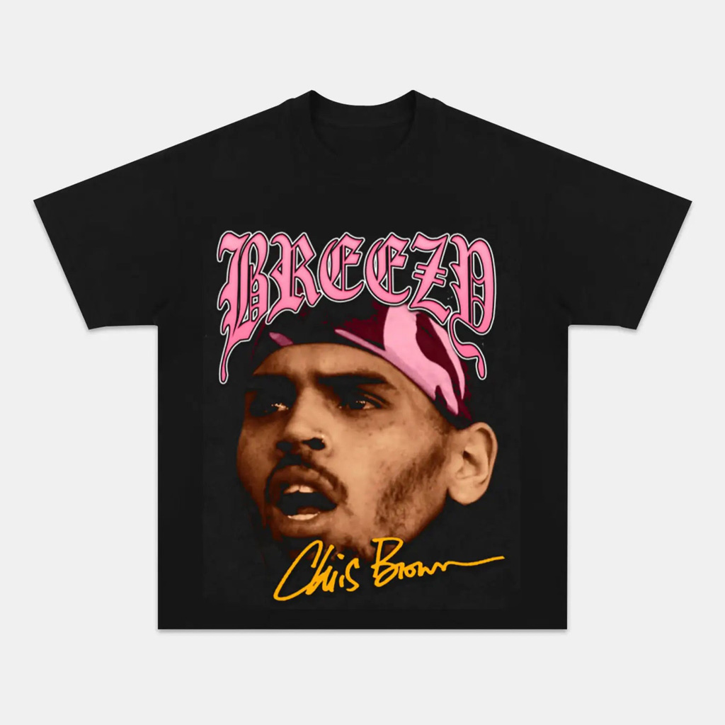 Chris Brown Graphic T-Shirt Fan Merch Music Gift Ideas For Guys-1