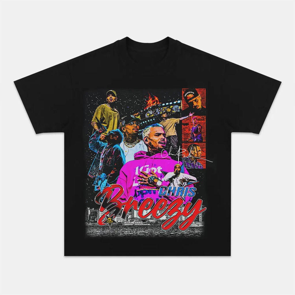 Chris Brown Graphic T-Shirt Fan Merch Music Lover Gift Ideas For Him-1