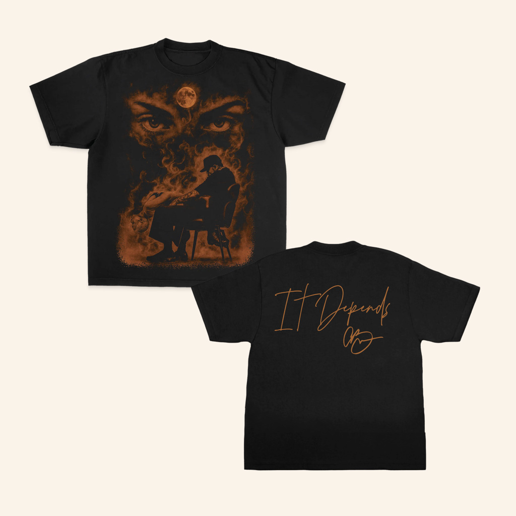 Chris Brown Merch It Depends T-Shirt Best Gifts For Music Fans-1