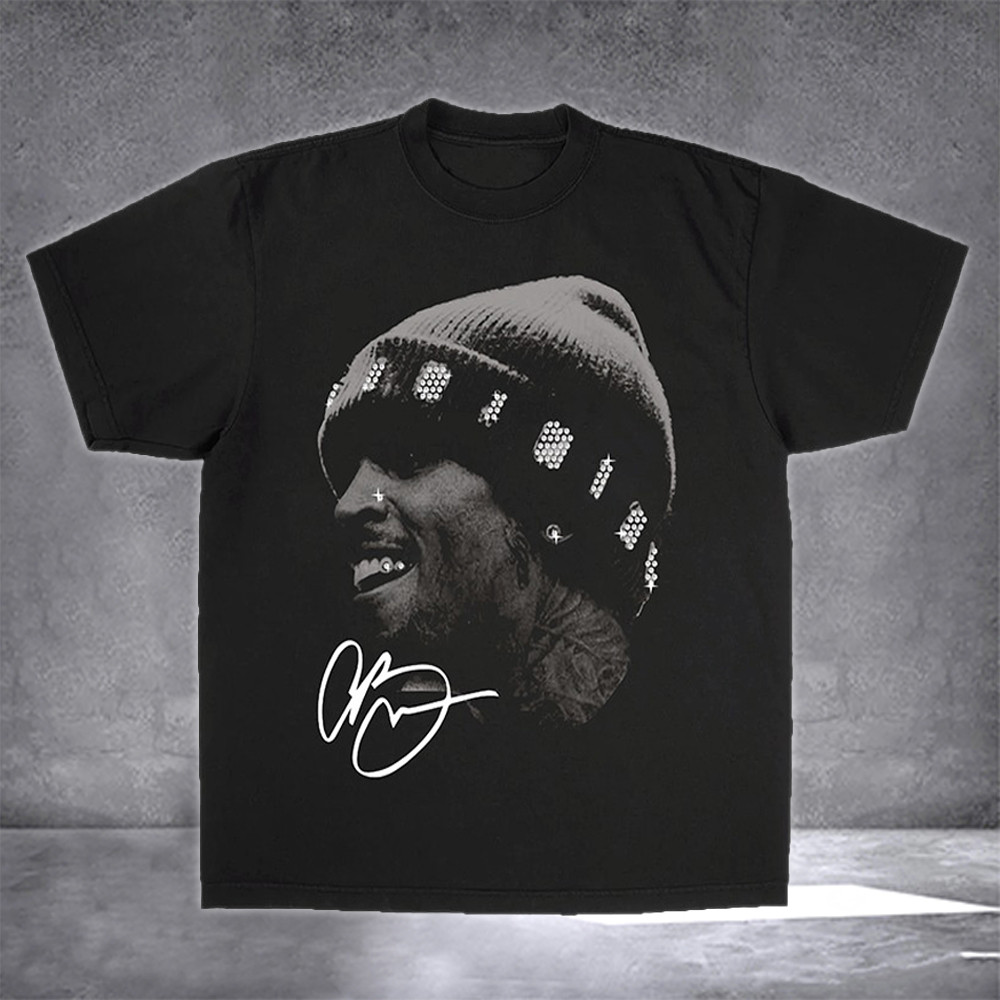 Chris Brown Shirt Signature Rhinestone Big Head Chris Brown Breezy Bowl 2025 Tour Merch-1