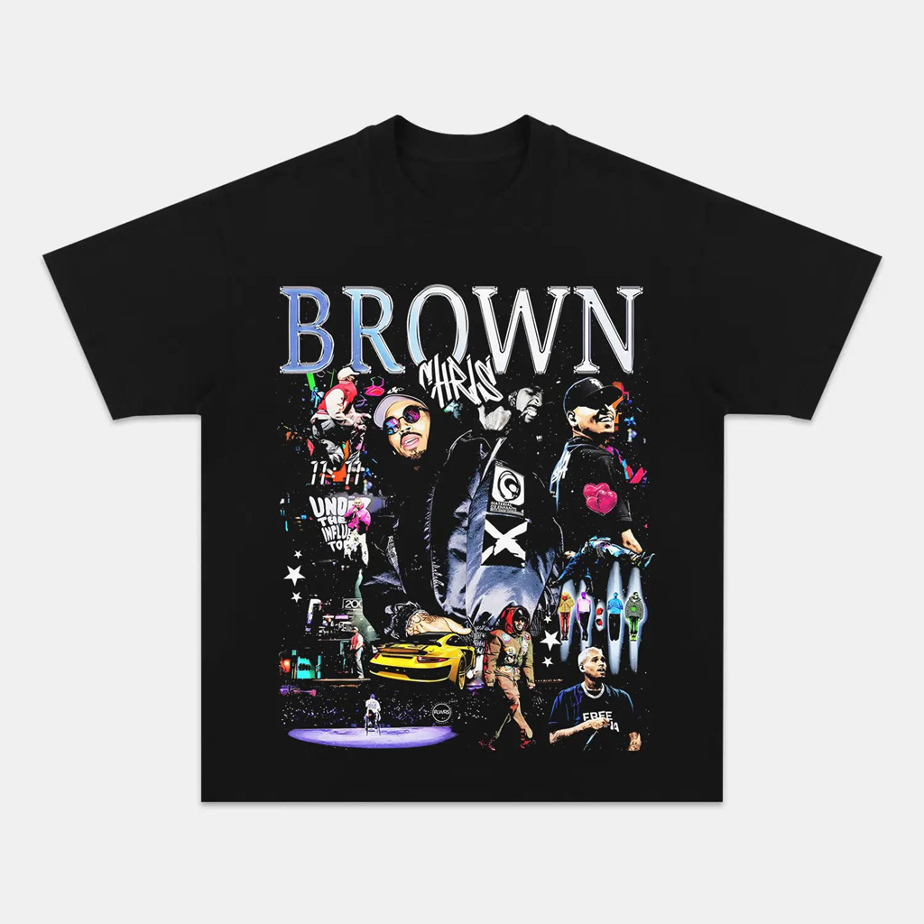 Chris Brown Vintage Graphic T-Shirt Chris Brown Merch Christmas Gifts For Husband-1