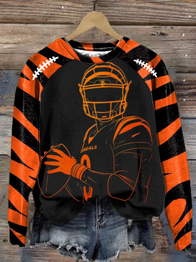 Cincinnati Bengals Sweatshirt Women's NFL Merch Game Day Gifts For Bengals Fans For Her-1