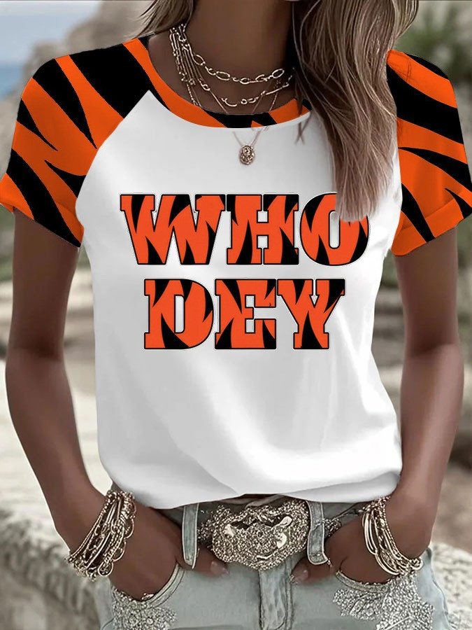 Cincinnati Bengals Who Dey T-Shirt Women's Gifts For Bengals Fans For Her-1