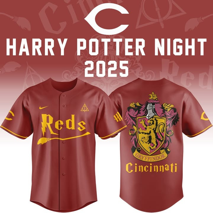 Cincinnati Reds x Harry Potter Night 2025 Jersey Baseball Gifts For Harry Potter Fans-1