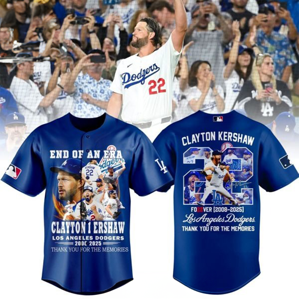 Clayton Kershaw End Of An Era Los Angeles Dodgers Jersey Thank You Clayton Kershaw Gift For Fan-1