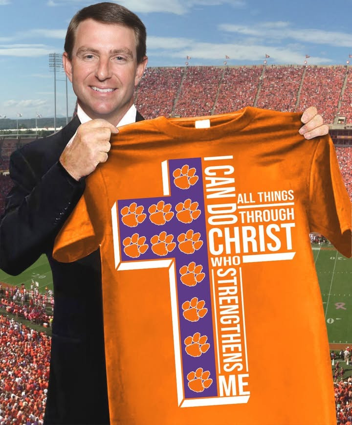 Clemson Tigers Faith Shirt I Can Do All Things Through Christ Who Strengthens Me Fan Gifts-1