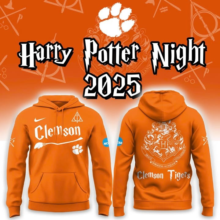 Clemson Tigers Football Harry Potter Night 2025 Hoodie Fan Merch Game Day Gifts For Him-1
