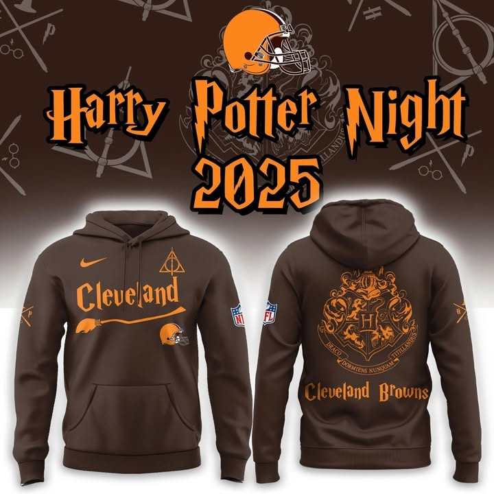 Cleveland Browns Harry Potter Night 2025 Hoodie Fan Merch Gifts For Harry Potter Lovers-1