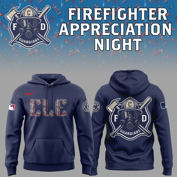 Cleveland Guardians x Firefighter Appreciation Night Hoodie MLB Baseball Fan Merch Apparel-1 Cleveland Guardians x Firefighter Appreciation Night Hoodie MLB Baseball Fan Merch Apparel-1