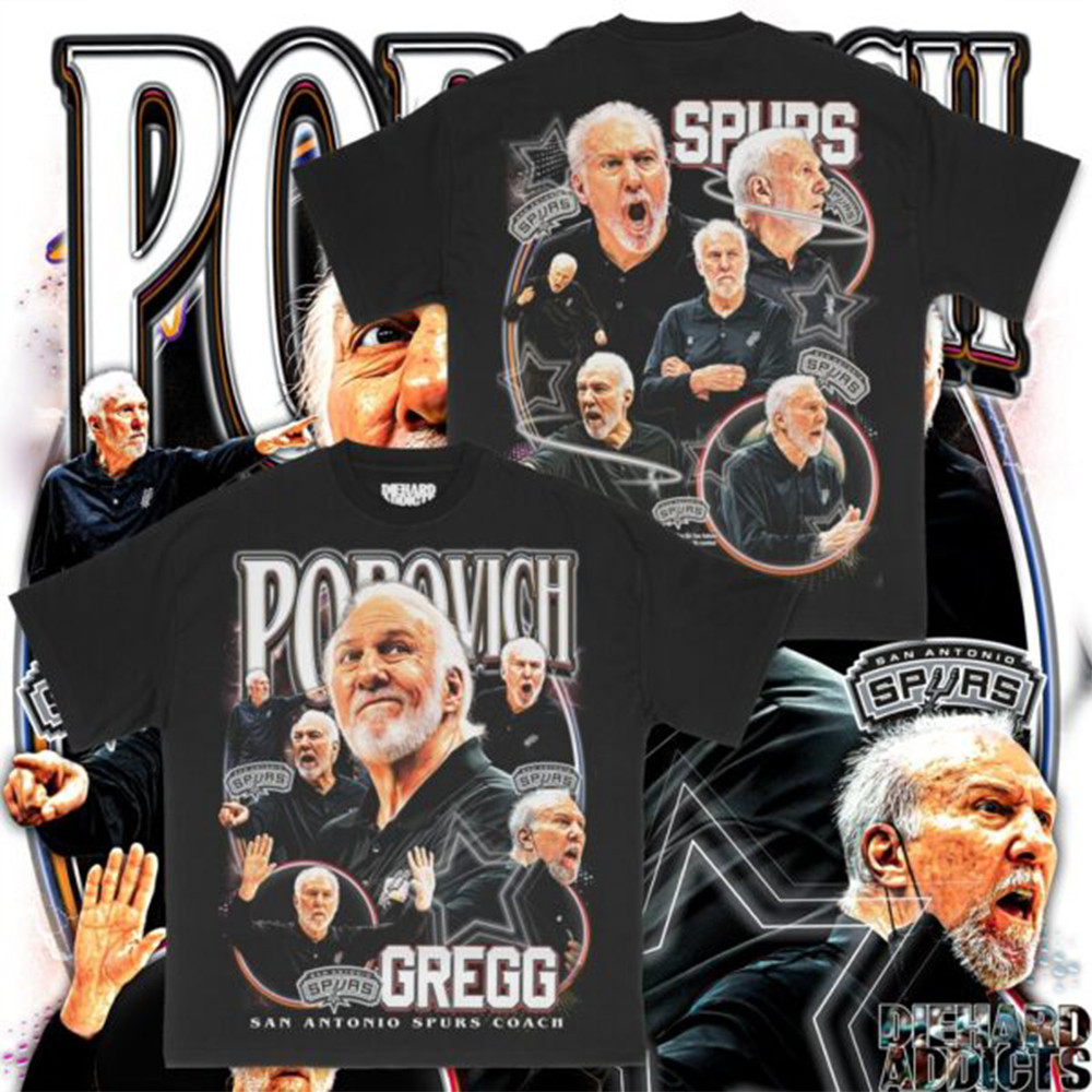 Coach Pop Gregg Popovich T-Shirt San Antonio Spurs Fan Merch Best Gifts For Him-1