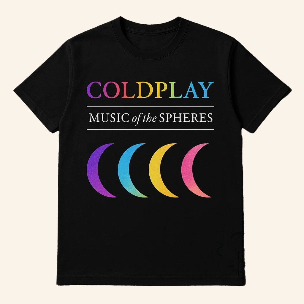 Coldplay 2025 UK Concert Music Of The Spheres T-Shirt Coldplay Merch Gifts For Fans-1
