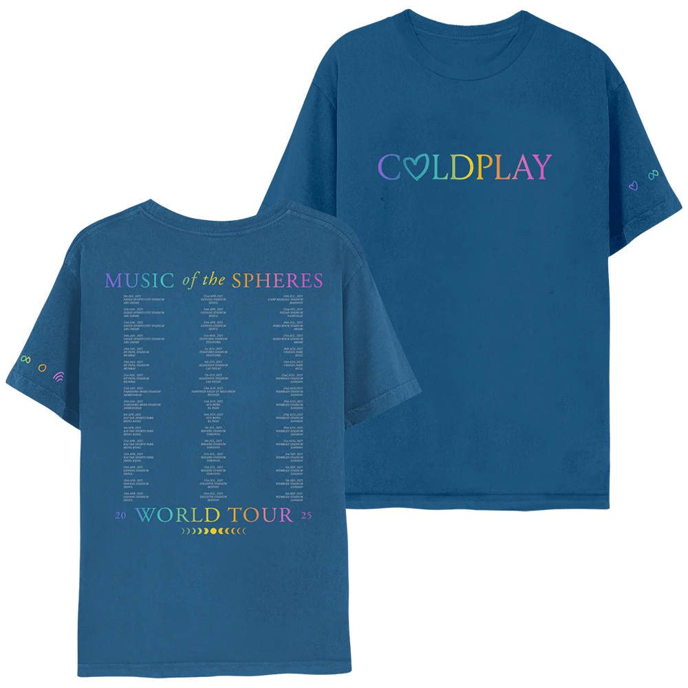 Coldplay Heart Shirt Tour 2025 Merch Great Music Lover Gift Ideas For Men Or Boyfriend-1