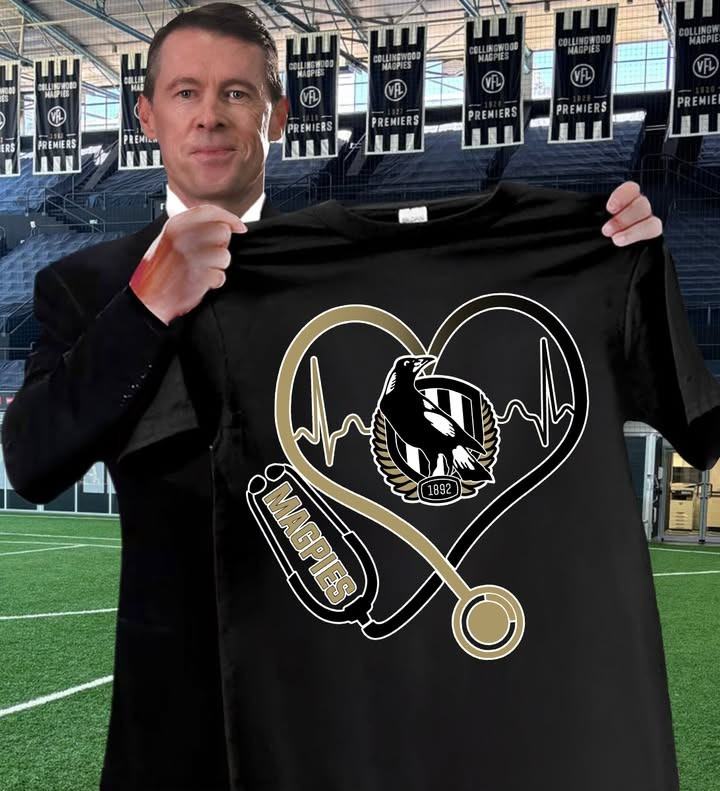 Collingwood Magpies Nurses Night T-Shirt Honor Nurses Day Football Lovers Gifts For Fans-1