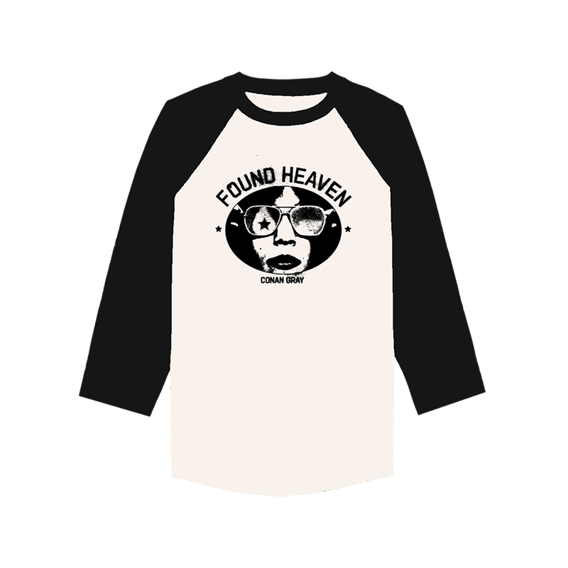 Conan Gray Merch Found Heaven Baseball Raglan Shirt Conan Gray Concert Tour Merch Apparel-1