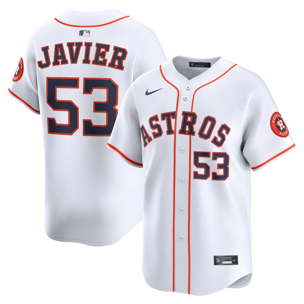 Cristian Javier Houston Astros Nike Home Limited Player Jersey - White-1