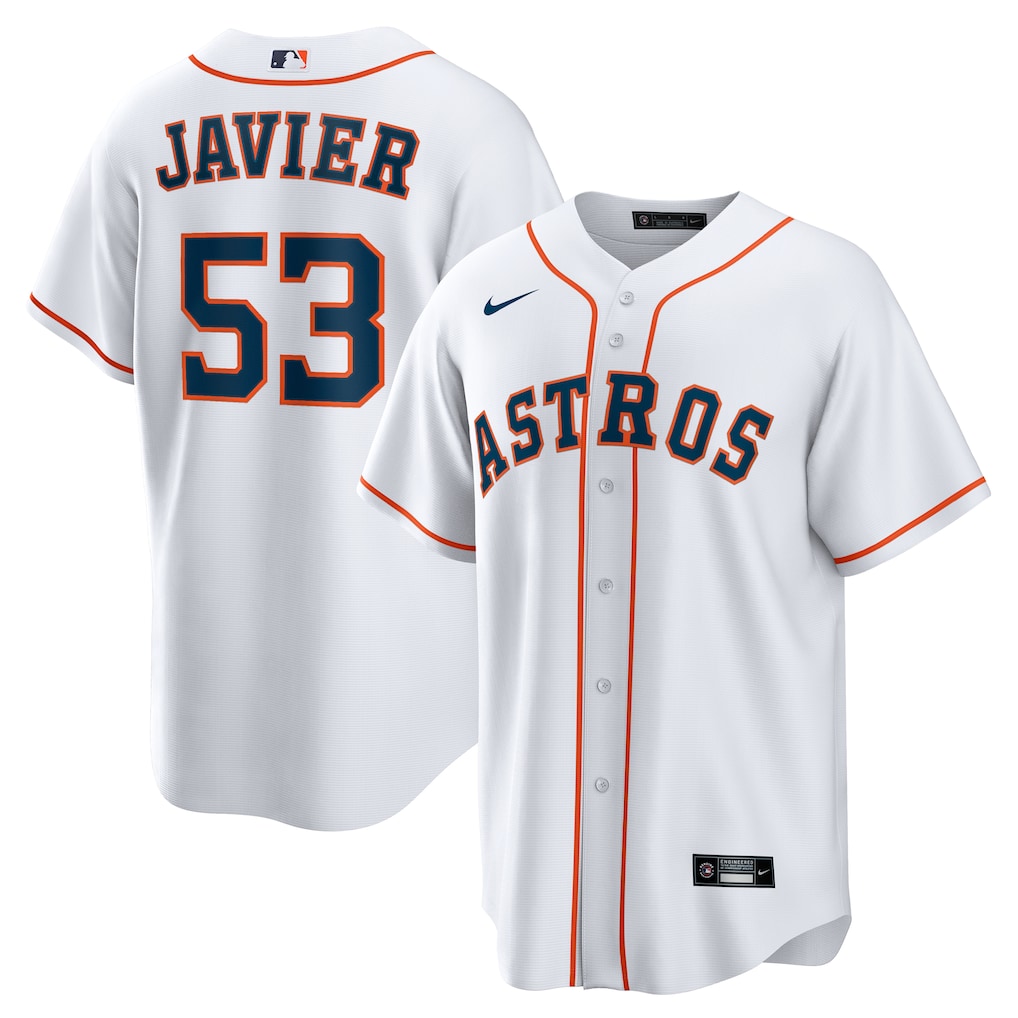Cristian Javier Houston Astros Nike Home Replica Jersey - White-1