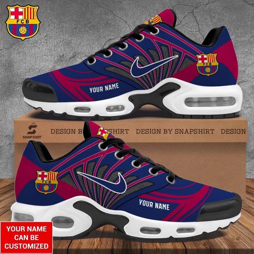 Custom Barcelona Air Max Plus Sneakers Merchandise Sport Shoes Barcelona FC Fan Gifts-1