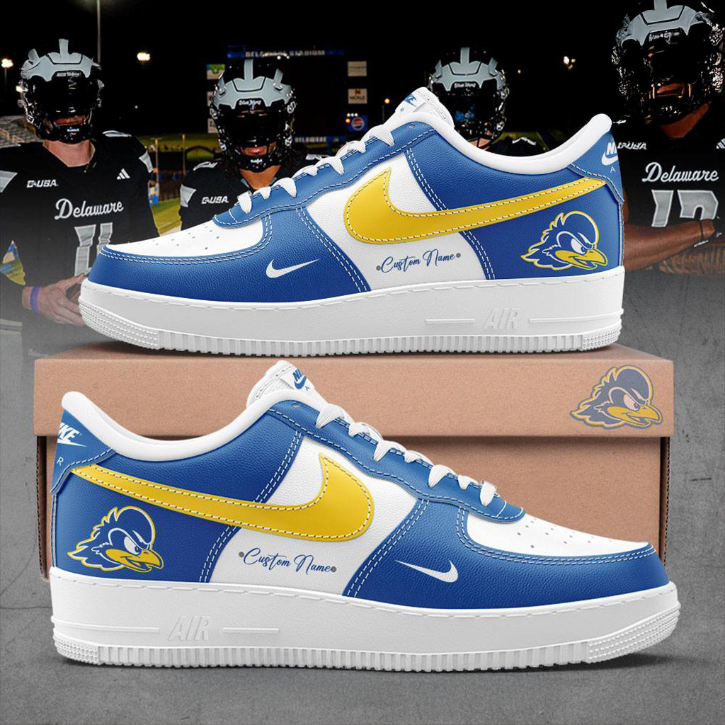 Custom Delaware Fightin Blue Hens Special Air Force 1 Sneaker Fan Merch Gifts For Brother-1 Custom Delaware Fightin Blue Hens Special Air Force 1 Sneaker Fan Merch Gifts For Brother-1