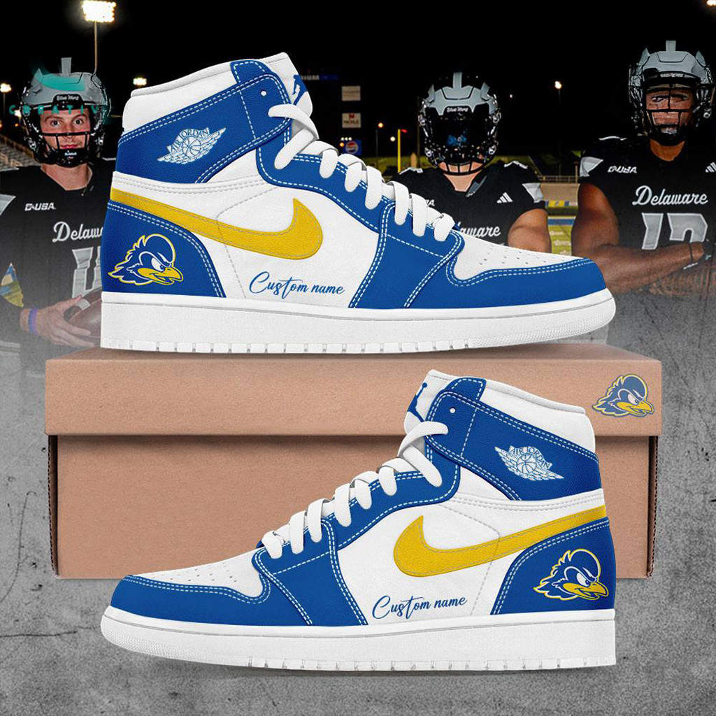 Custom Delaware Fightin Blue Hens Special Air Jordan 1 Sneaker Fan Merch Gifts For Husband-1 Custom Delaware Fightin Blue Hens Special Air Jordan 1 Sneaker Fan Merch Gifts For Husband-1