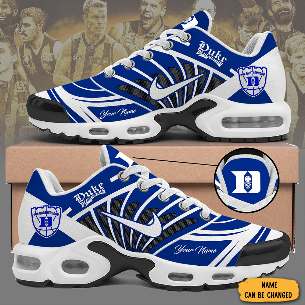 Custom Duke Blue Devils Air Max Plus Sneakers The Brotherhood Duke Sport Shoes Merchandise-1 Custom Duke Blue Devils Air Max Plus Sneakers The Brotherhood Duke Sport Shoes Merchandise-1