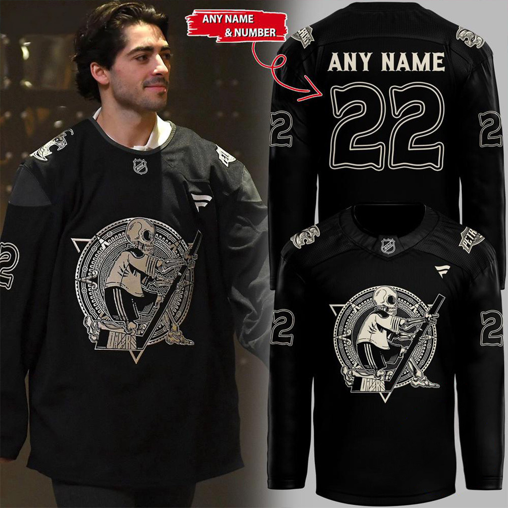 Custom Edmonton Oilers Dia De Muertos 2025 Hockey Jersey Oilers Merch Gifts For Hockey Fan-1