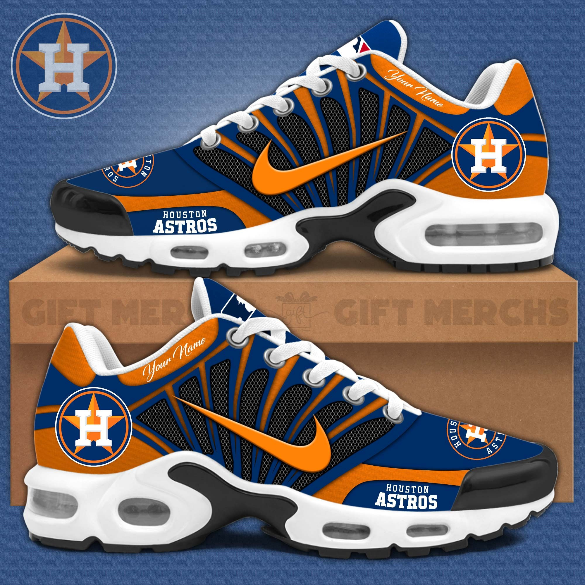 Custom Houston Astros Air Max Plus Sneakers Merchandise Sport Shoes Gifts For Astros Fans-1 Custom Houston Astros Air Max Plus Sneakers Merchandise Sport Shoes Gifts For Astros Fans-1