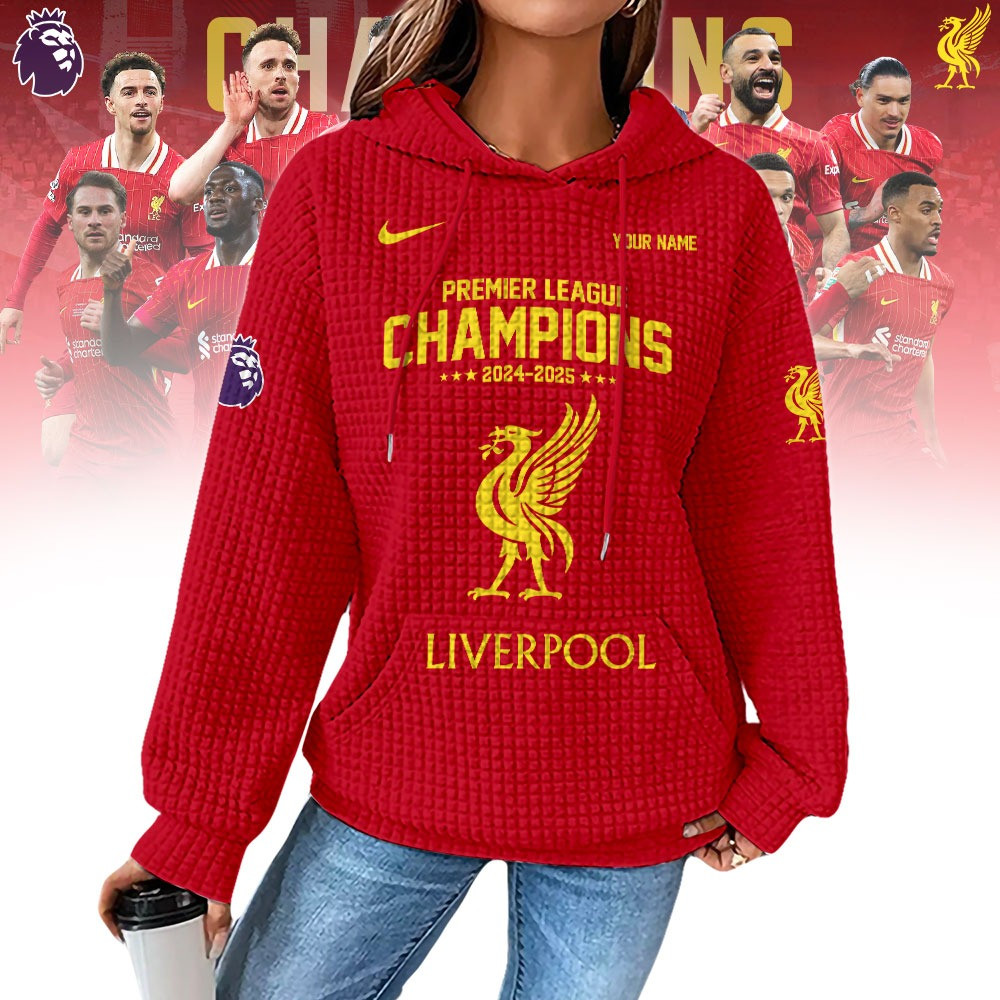 Custom Liverpool Champions Premier League Hoodie 2025 25 Liverpool Football FC Club Merch-1 Custom Liverpool Champions Premier League Hoodie 2025 25 Liverpool Football FC Club Merch-1