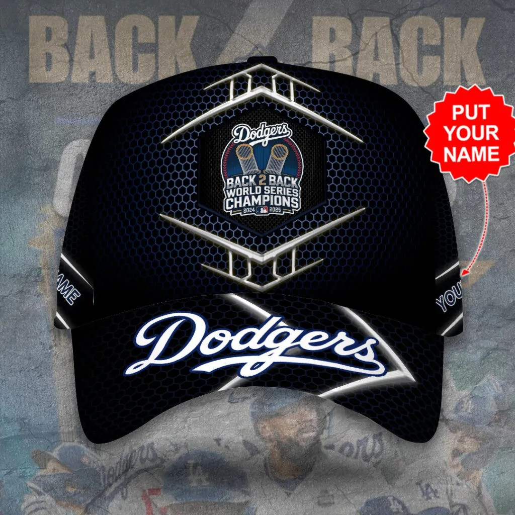 Custom Los Angeles Dodgers World Series 2025 Hat LA Dodgers Merch Baseball Lover Gift Ideas-1