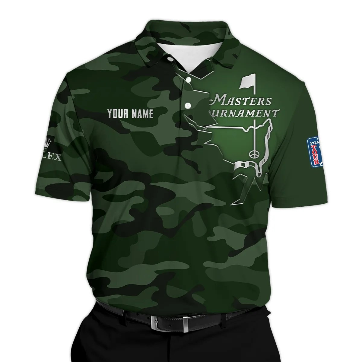 Custom Masters Tournament Golf Polo Shirt Camo Masters 2025 Merch Golfers Men's Apparel-1