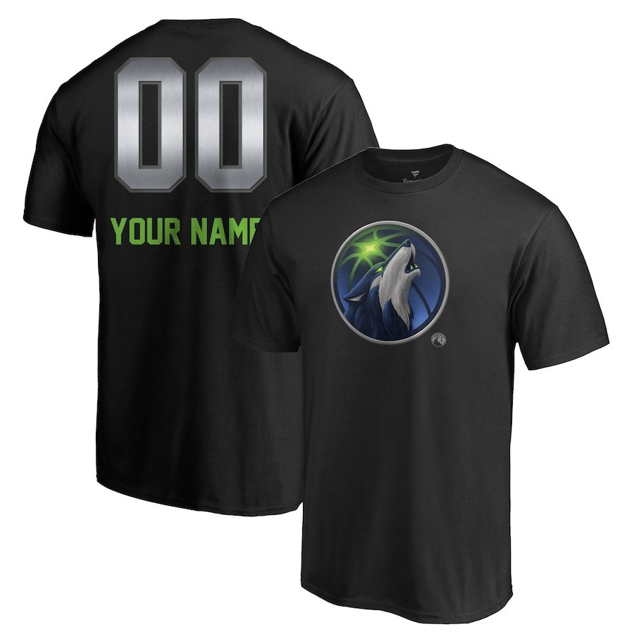 Custom Personalized Minnesota Timberwolves Midnight Mascot Shirt Gifts For Basketball Fans-1