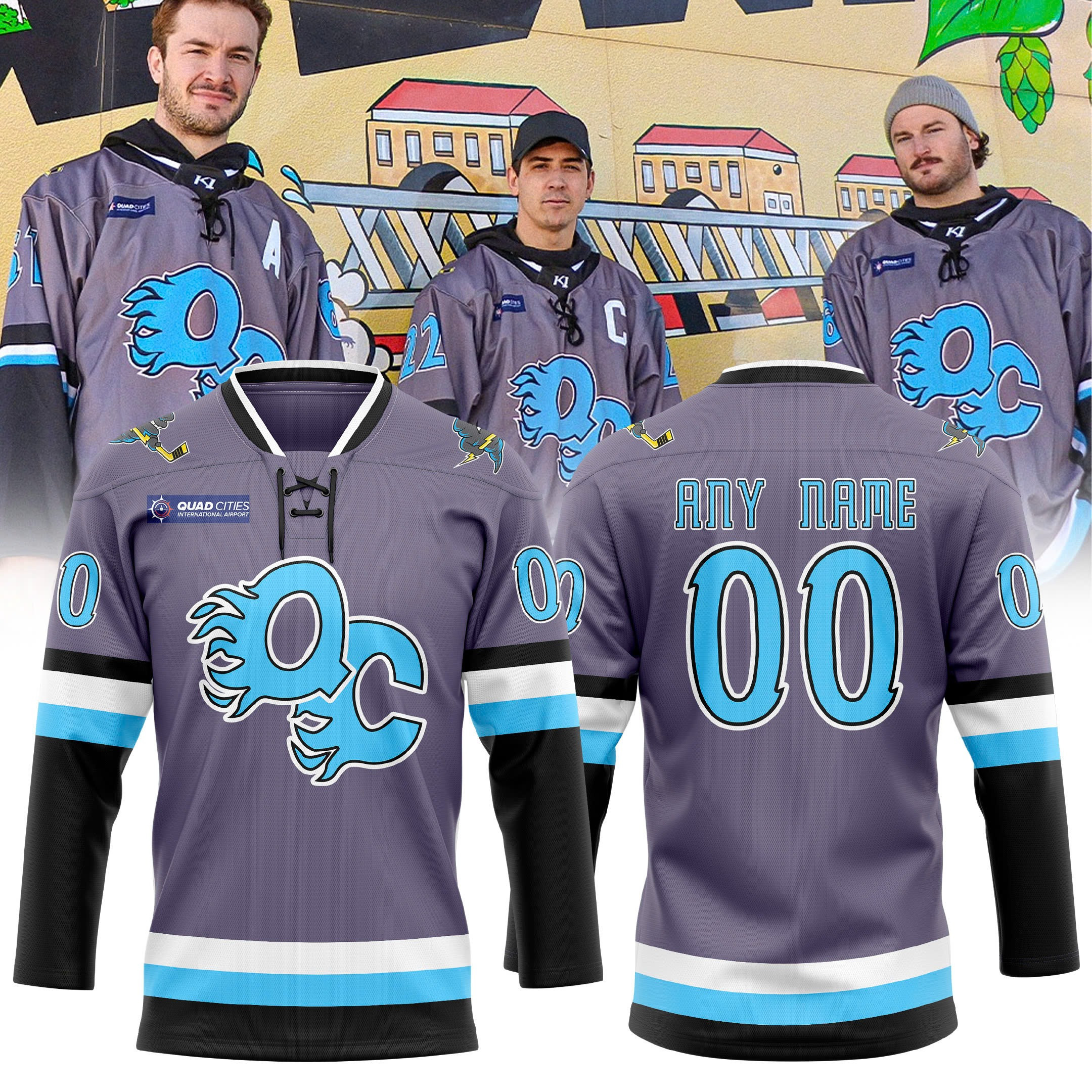 Custom Quad City Storm Professional Hockey Club Jersey Fan Merch Hockey Lover Gifts For Him-1 Custom Quad City Storm Professional Hockey Club Jersey Fan Merch Hockey Lover Gifts For Him-1