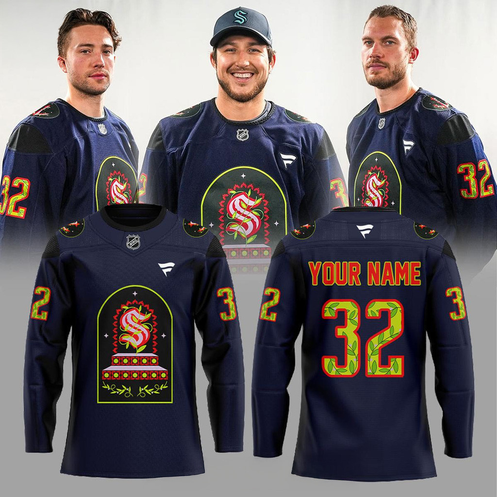 Custom Seattle Kraken Hispanic Heritage Night 2025 Hockey Jersey Gift Ideas For Hockey Fans-1