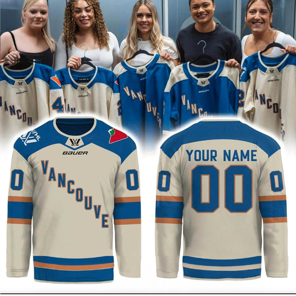 Custom Vancouver Goldeneyes Bauer Jersey Vancouver Goldeneyes Merch Hockey Game Day Gifts-1