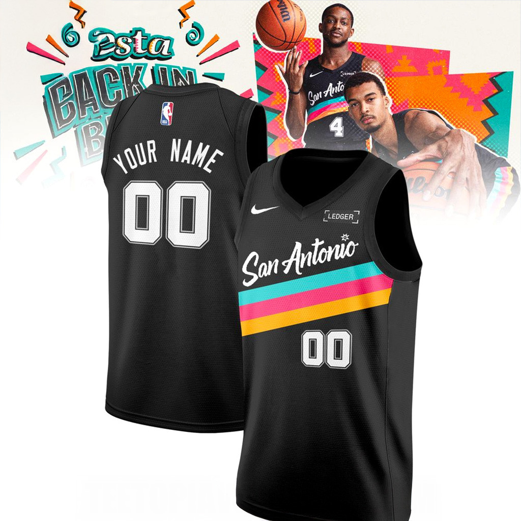Customized San Antonio Spurs 2026 City Basketball Jersey Spurs Merch Gifts For Basketball Fan-1