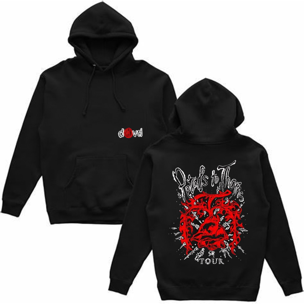 D4vd Merch Hoodie Petals to Thorns D4vd Tour Merch Clothing For Fans Great Gifts-1