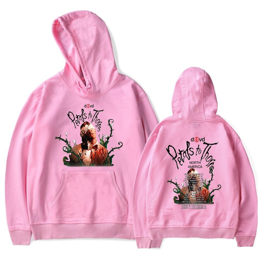 D4vd Merch Hoodie Petals to Thorns D4vd Tour Merchandise Apparel Gifts For Fans-1