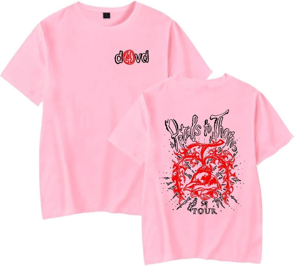 D4vd Merch T-Shirt Petals to Thorns D4vd Tour Merch Apparel Gifts For Fans-1