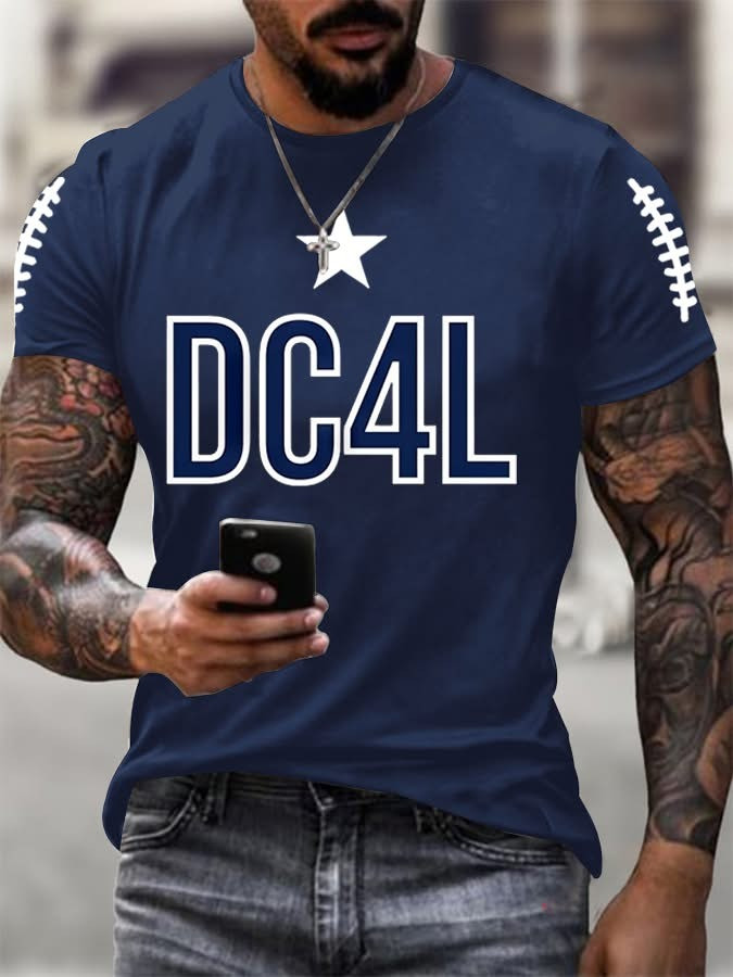 DC4L Dallas Cowboys Merch Men's T-Shirt Best Football Dallas Cowboys Gifts For Him-1