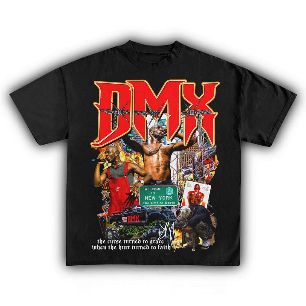 DMX White T-Shirt Black DMX Merch For Fans Best Christmas Gift Ideas-1