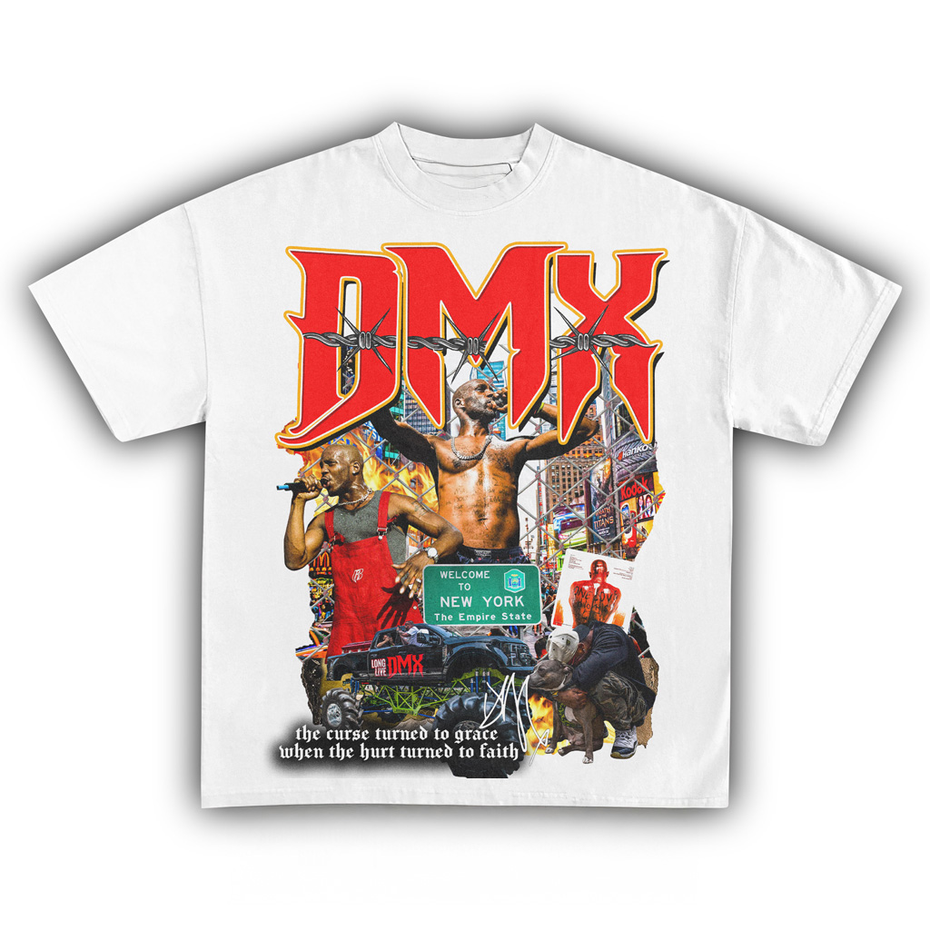 DMX White T-Shirt DMX Merch For Fans Best Christmas Gift Ideas-1